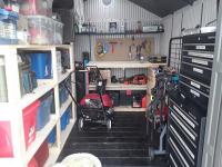 shed stuff moved and organized