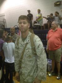my youngest son coming home from afghanistan